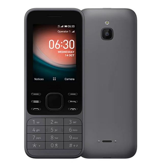2020 Cross-Border Dual Sim Card Mobile Phone 6300 Button Bar Non-Smartphone with 2G WIFI Spanish & German Operating Languages