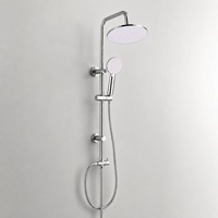 Tuyau de douche professionnel en acier inoxydable 304 chromé avec double interverrouillage extra long pour la collection de produits de salle de bain modernes
