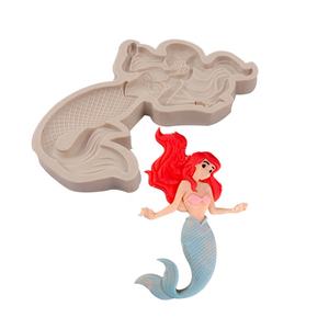 Molde <span class=keywords><strong>de</strong></span> silicona para hornear pasteles, Serie Ocean, con forma <span class=keywords><strong>de</strong></span> princesa <span class=keywords><strong>de</strong></span> sirena, <span class=keywords><strong>Fondant</strong></span> - Product Image 2