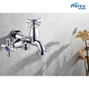 Bon <span class=keywords><strong>prix</strong></span> ABS Double Poignée En Plastique Robinet <span class=keywords><strong>D</strong></span>'<span class=keywords><strong>eau</strong></span> Simple Robinet Froid Robinet <span class=keywords><strong>D</strong></span>'<span class=keywords><strong>eau</strong></span> Salle De Bains Bassin Évier De Cuisine Accessoires - Product Image 2