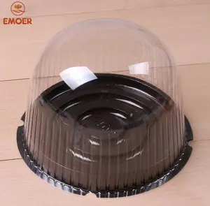 Одноразовая прозрачная пластиковая коробка для упаковки тортов из ПЭТ