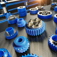 Rak gigi Helical CNC baja presisi dan Pinion set gigi Bevel kecil OEM dapat disesuaikan untuk kategori produk pulley Mill bola