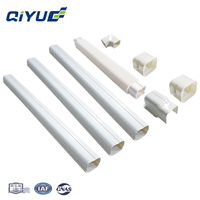 Kit de couverture décoratif en PVC pour conduits de câbles de climatiseurs split, mini-split sans conduit, climatiseurs centraux et pompes à chaleur