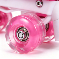 Patins à roulettes convertibles pour enfants, à roues lumineuses en PU, taille réglable, pour garçons et filles, pour l'extérieur