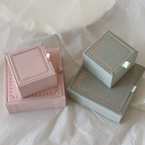 Luxury Apple Jewelry Boxes Custom Packaging for Rings <b>Bracelets</b> Necklaces Earrings-Wholesale - Product Image 4