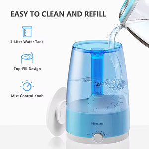 Escritorio portátil 4l Luz LED colorida <span class=keywords><strong>Humidificadores</strong></span> ultrasónicos de niebla fría Uv Humidificador de aire eléctrico con protección de apagado - Product Image 6