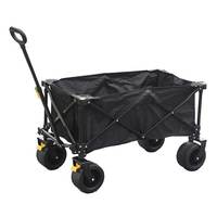 Chariot de chariot pliant pliable cadre en acier robuste capacité 100kgs Portable pour le stockage de camping en plein air utilisation de jardin OEM