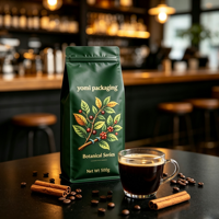 Sacs à café personnalisés imprimés, recyclables, à fond plat, avec valve, 8oz 12oz 250g 500g 1kg, pochettes verticales pour aliments pour animaux de compagnie