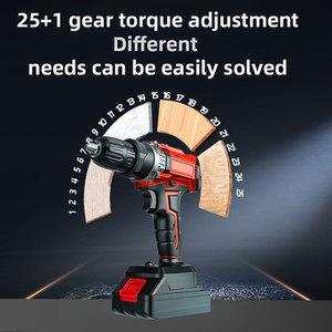 K-Tool 21V Cordless Electric Drill 16mm Max Drilling 25 <b>Torque</b> Levels With 24 <b>Bit</b> Set For Home And Industrial Use - Product Image 5