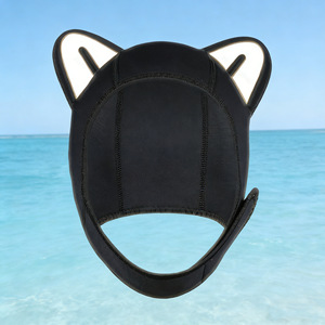 Unisex Neoprene Swimming Cap 2.5mm Warm Diving Cover With Cat Ears For Surfing Winter Swimming - Product Image 1