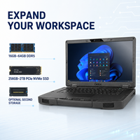 Portátil Robusto Getac S510 Preparado para IA, Intel Core Ultra, Pantalla FHD de 15.6 Pulgadas, Windows 11 Pro, para Servicio Industrial y de Campo