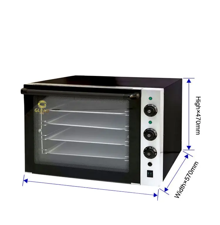 commercial steam hot air circulating turbofan half size two door flavorwave turbo bread baking electric gas convection oven