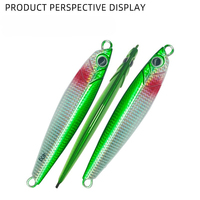 Cuillère de pêche artificielle rigide en métal pour jigging, 20g-60g, pour eau salée, eau douce, rivière, bord de mer, bateau, pêche au lancer, effet laser holographique