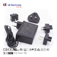 Alimentation électrique SMPS 18W 30W 36W 5V 7V 8V 9V 10V 12V 18V 20V 36V 48V 1A 2A 3A 4A, adaptateur médical avec prise fixe optionnelle US UK EU