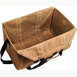 Free Sample Heavy Duty <b>Waxed</b> <b>Canvas</b> Log Carrier Tote Firewood <b>Bag</b> Large Firewood Carrier <b>Bag</b> for Wood Stove Accessories - Product Image 5
