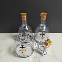 375Ml Don Julio Patron Cocktail Tasse Bouteille En Plastique Mini Mexique Clair Tequila Boisson De Qualité Alimentaire Réutilisable Souvenir Vin Navire