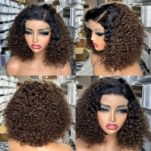 Pelucas de cabello humano rizado vietnamita de encaje transparente para mujeres negras, proveedor de envío directo más vendido - Product Image 3