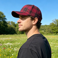 Casquette Papa Sportive Unisexe Tendance de Luxe à 6 Panneaux, Motif Écossais, Léopard et Rayures, Broderie Logo, Qualité Supérieure, Vente en Gros