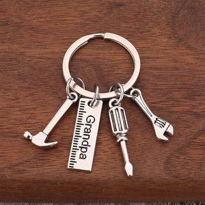 Llavero Metálico con Regla, Martillo, Llave Inglesa y Destornillador, Regalos para el Día del Padre y Cumpleaños para Papá, Hijo e Hija - Product Image 5