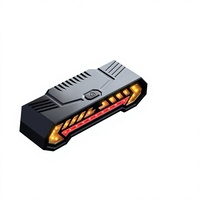 Feu arrière intelligent pour vélo avec clignotants, batterie 1200 mAh, télécommande sans fil, éclairage nocturne pour VTT, cyclisme en extérieur