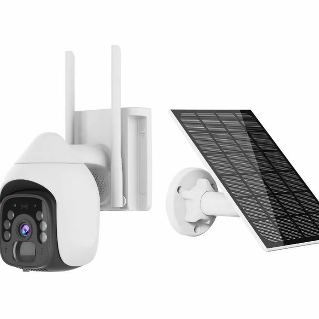 Clear Video O-KAM 2.0Megapixel Wifi Double Light Dome CCTV Network Ipsy Solar Battery Backup Surveillance Camera