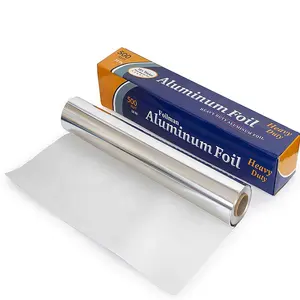 Kertas Foil aluminium 300M, tahan minyak, kertas Foil aluminium untuk dapur