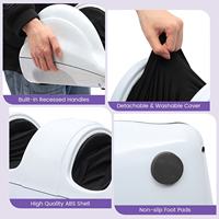Hochwertige Shiatsu Vibration unter dem Schreibtisch Tief kneten Blut kreislauf Pediküre Bein Fuß Spa Massage gerät
