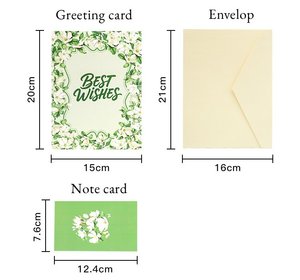 Hermoso papel grabado 3D papel emergente mariposa flor mejores deseos tarjeta <span class=keywords><strong>de</strong></span> felicitación regalos <span class=keywords><strong>para</strong></span> amigas - Product Image 2