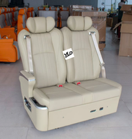 Canapé-lit de luxe YLD pour voiture, convertible avec fonction coulissante et accoudoir central, sièges couchants pour bus