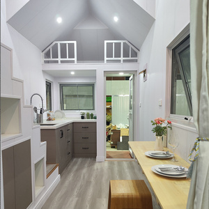 Deepblue Smarthouse AU/NZS/USA/EU Standard Moderne <span class=keywords><strong>De</strong></span> Luxe Préfabriqué Structure En Acier Léger Petite Maison sur Roues avec Remorque Maison - Product Image 5