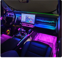 Icarsin 64 couleurs lumière ambiante dynamique pour JETOUR T2 2023-2024 Kit de mise à niveau d'éclairage LED intérieur accessoires