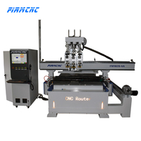 Routeur CNC haute efficacité FIRMCNC 4 axes, machine de gravure sur bois multi-broches avec axe rotatif, garantie 1 an