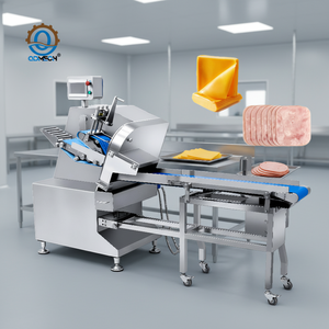 เครื่องหั่นเนื้อสดแบบสายพานลำเลียงอัตโนมัติประสิทธิภาพสูง HN QDMECH สำหรับโรงงานแปรรูปไส้กรอก แฮม และเนื้อส่วนท้อง - Product Image 1