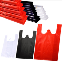 Sacs T-shirt personnalisés avec logo imprimé en gravure, en LDPE/HDPE/LLDPE, thermoscellables, biodégradables, pour l'emballage alimentaire, les snacks et les supermarchés, certifiés BSCI