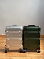 Valise rigide en aluminium avec serrure TSA, bagage à main, 20, 24, 28 pouces, valise de voyage à roulettes