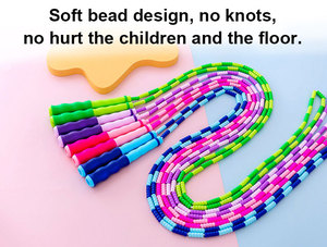TopOne haute qualité Premium vitesse réglable spécial Pvc perle enfant enfant garçons filles sauter corde à sauter - Product Image 4