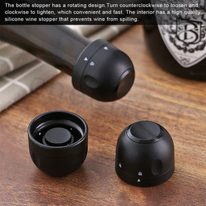 Tapón de vino espumoso Cheerfast negro con cierre giratorio almacenamiento sellado eficiente mantener fresco tapón de botella de champán sellado - Product Image 6