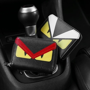 Custodia per carte in pelle PU con carta di credito di grande capacità trasparente porta patente di guida con LOGO - Product Image 5