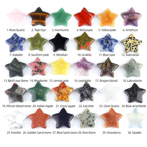 Ventas al por mayor 30MM Natural amatista estrella cristal piedra curativa <span class=keywords><strong>Aventurina</strong></span> <span class=keywords><strong>cuarzo</strong></span> rosa estrella Pentastar para regalos DIY - Product Image 1