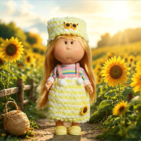 Poupée pomme de terre de 24 cm, kawaii, cheveux blonds longs, poupée à habiller avec boîte cadeau, tenue interchangeable mignonne, jouet pour filles, cadeau d'anniversaire