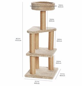 تصميم حديث للأماكن الداخلية خشب صلب ، برج شجرة سقف Conde للقطط الكبيرة - Product Image 2