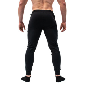 Custom Logo Men's Lightweight Mid Casual Solid Color Gym <b>Joggers</b> Men Sweatpants Elastic Waist Drawstring Side Pockets <b>Joggers</b> - Product Image 5