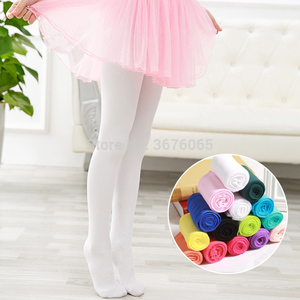 Collants pour enfants de couleur bonbon printemps/automne pour bébés filles, collants en velours blanc mignons pour filles, collants de danse pour ballet - Product Image 3