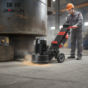 Machine à poncer les sols en béton industrielle manuelle JINGKUN, petite, robuste, haute efficacité, portable, 4 kW, capable d'aplanir les sols - Product Image 3