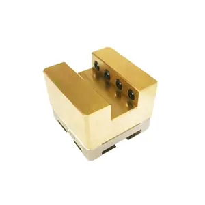 HPEDM precision System 3r square slot 54*25.5*12.5 mm brass electrode holder for die edm machining HE-R06657.25