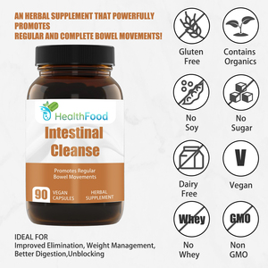 High Quality Intestinal Cleanse Capsules with Proprietary <b>Blend</b> Cleanse Tone Large Intestine Promotes Regular Bowel Movements - Product Image 3