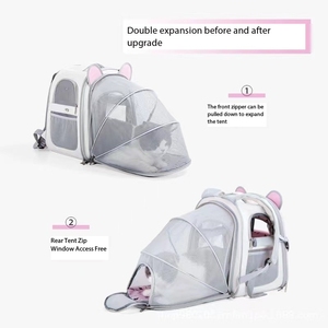 <span class=keywords><strong>Sac</strong></span> <span class=keywords><strong>à</strong></span> <span class=keywords><strong>dos</strong></span> portable multifonctionnel et pratique de grande capacité <span class=keywords><strong>pour</strong></span> animaux de compagnie avec tente pliable Design <span class=keywords><strong>Sac</strong></span> <span class=keywords><strong>à</strong></span> bandoulière extensible en nylon - Product Image 5