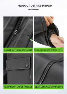 Combinaison de <span class=keywords><strong>pluie</strong></span> réfléchissante réutilisable imperméable et respirante avec matériau en PVC Ensemble de pantalon et de veste de <span class=keywords><strong>pluie</strong></span> pour <span class=keywords><strong>moto</strong></span> - Product Image 4