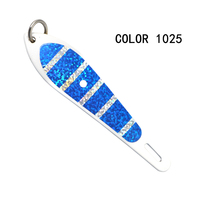 Leurre de pêche à la traîne pour bateau, type cuillère, 3 po (7,5 cm), en acier inoxydable, appât artificiel dur