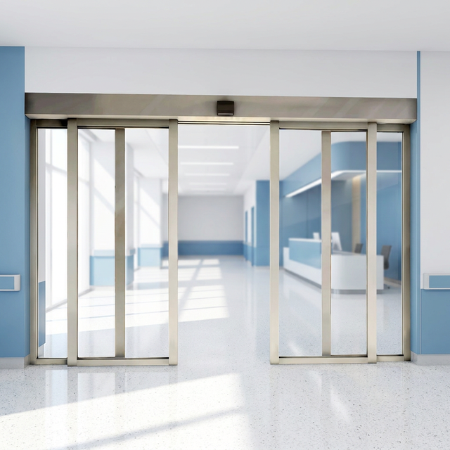 Smart Sensor Automatic Sliding Glass Door Operator Electric Automatic Door System for Commercial Entrance